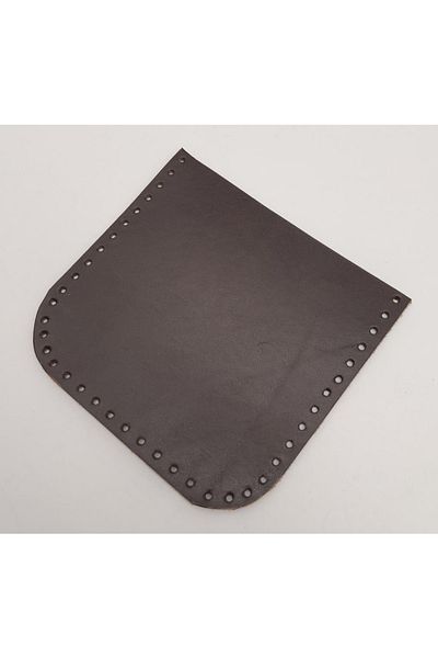 angel çanta aksesuar Brown Real Leather 12x12 cm Oval Edge Pocket