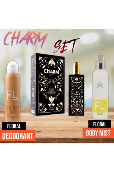 Bargello Charm Parfüm Seti (charm Parfum Edp + Floral Deodorant + Floral Body...