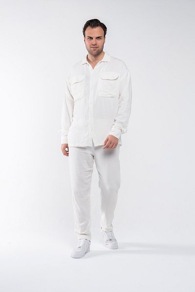GAREN Ανδρικό Σετ με λινό πάτο Oversize