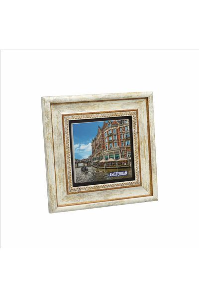 BAKSEPETE Amsterdam Visual Printed Natural Stone Painting 20Cmx20Cm Krg-014
