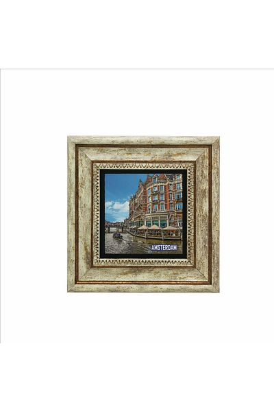 BAKSEPETE Amsterdam Visual Printed Natural Stone Painting 20Cmx20Cm Krg-014