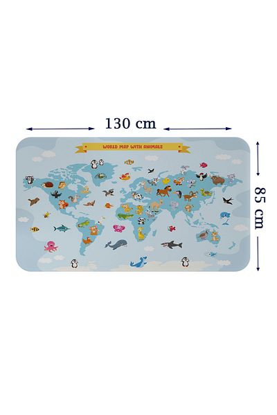 lilafil Educational World Map World Atlas Kids And Baby Room Wall Sticker 3791xl