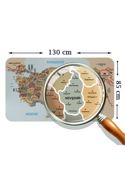 lilafil Educational And Educational World And Turkey Map Children's Room Wall Sticker 3883xl