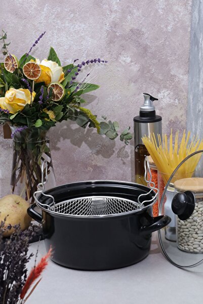 AROW Thor Enamel Frying Pan 22cm Black