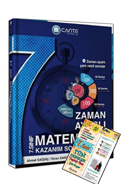 Çanta Yayınları 7. Sınıf Matematik Etkinlikli Kazanım Soru Bankası 2021