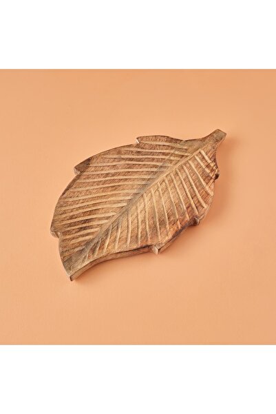 Bella Maison Lida Ahşap Dekoratif Tabak Naturel (40x23 cm )