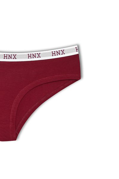 HNX Chiloți de damă hipster, din bumbac, jacquard, elastic elastic