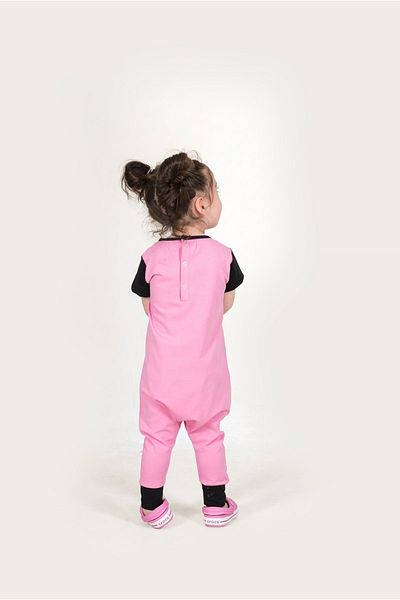 Baokids بذلة قطنية ممشطة مزينة بالباندا