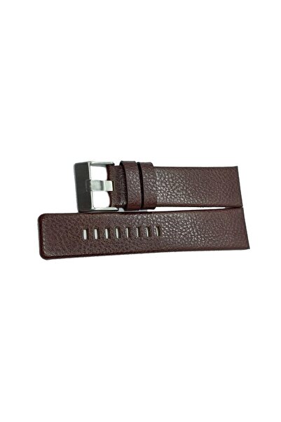 FADO Diezel Watch Compatible 24mm Brown Color Genuine Leather Watch Band