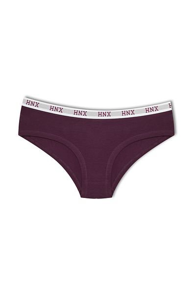 HNX Chiloți de damă hipster, din bumbac, jacquard, elastic elastic