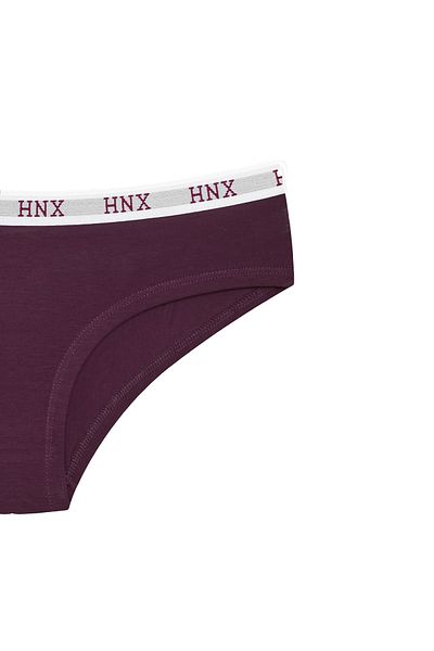 HNX Chiloți de damă hipster, din bumbac, jacquard, elastic elastic