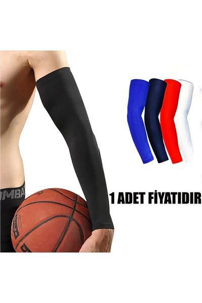 pekial 1 Piece Basketball Sleeve Volleyball Sleeve Lycra Sportsman Sleeve Full Arm Double Basketball Sleeve