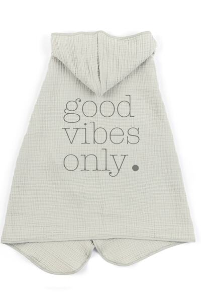 Tuğba Kuğu منشفة بغطاء رأس موسلين 4 طبقات - سلسلة متعددة الألوان - نقطة