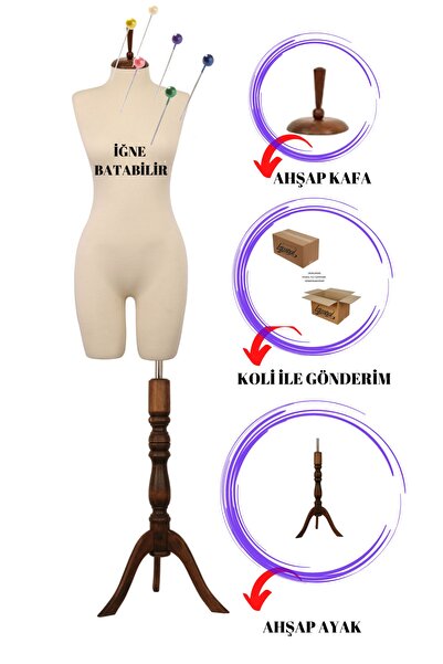 Manken İstanbul Pantalon Giyebilen Full Iğne Batabilen Bayan 38 Beden Terzi M...