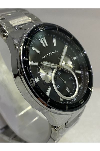 Navimarine Navimarine Men's Wristwatch Chorono Silver Color 44 Mm