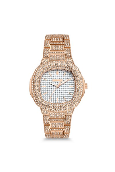 Forentina Women's Rose Zircon Stone Wristwatch Ps2204