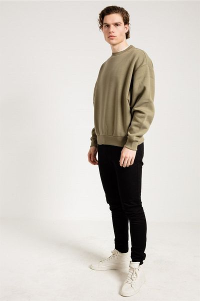 JAHR MARC Ανδρικό φούτερ Basic Oversize Khaki