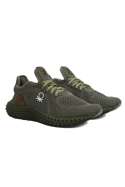 Benetton ®| Bn-30008 - 3482 Khaki - Men's Sports Shoes