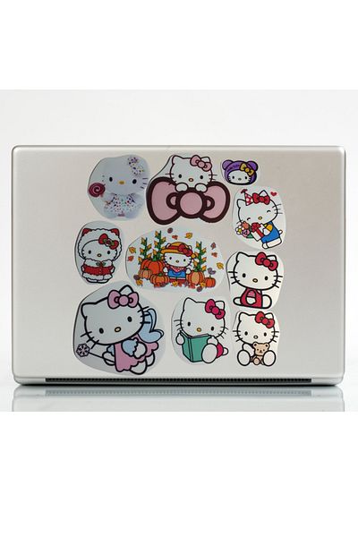 Ororabutik Hello Kitty Σετ με 38 χαριτωμένα αυτοκόλλητα - Σετ αυτοκόλλητων Scrapbook Bullet Journal