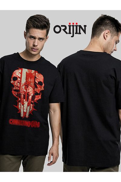 Orijin Tekstil Unisex černé tričko s anime potiskem Chainsaw Man