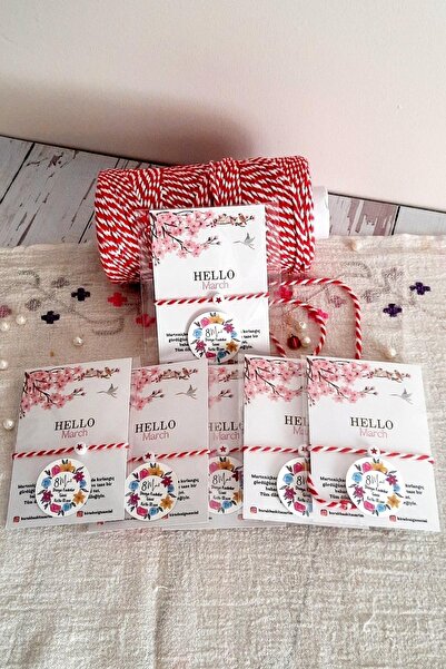 Burak Baskı Tasarım 5 قطع من سوار Marteniçka النجمي/سوار أمنيات الحظ/خيط مارس...