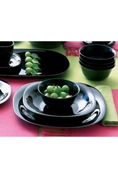 Luminarc Carine Siyah 6 Parça 2 Kişilik Yemek Takımı.