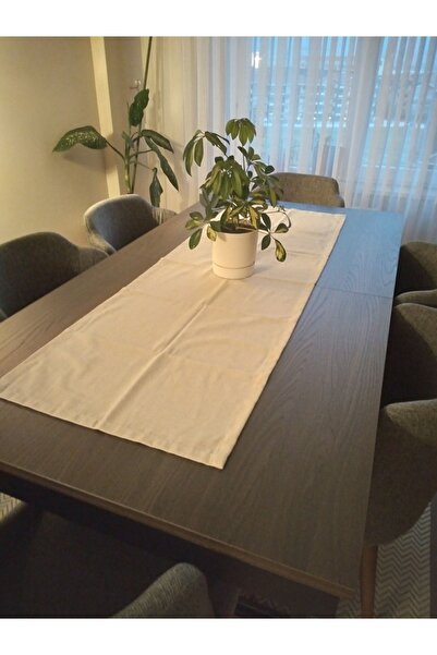Viemso Plain Natural Linen Authentic Runner 40x150