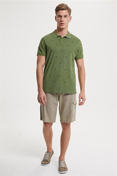 Lee Cooper رجل 1 شورت رجالي بيج