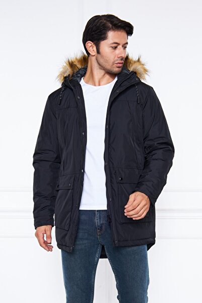 Keep Out 4521 Regular Fit Erkek Kapüşonlu Parka