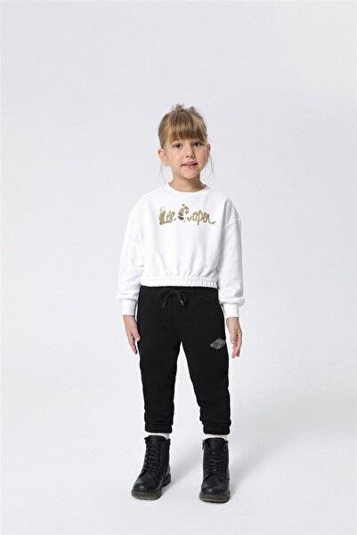 Lee Cooper Freya Girl's Tracksuit Bottom Black