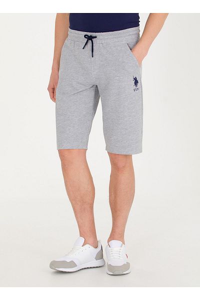 U.S. Polo Assn. Gray Melange Men's Sweat Shorts Dustyiy023