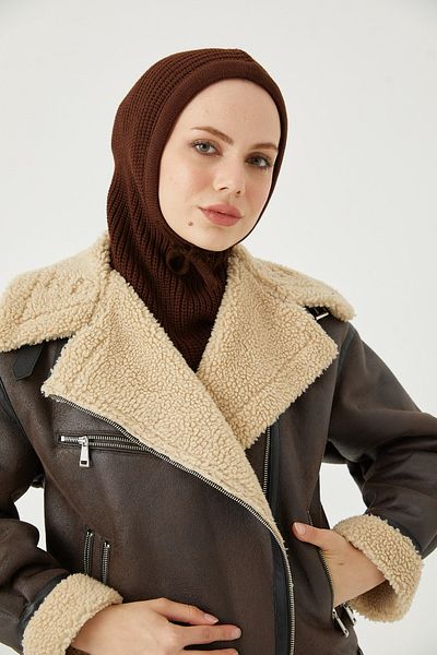 FRESCO SCARFS Balaclava Knitwear Κεφαλάρι*Bitter Brown