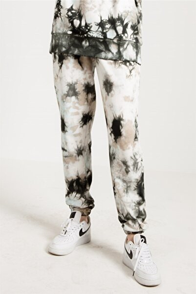 JAHR MARC Gray Batik Washed Oversize Women's Jogger