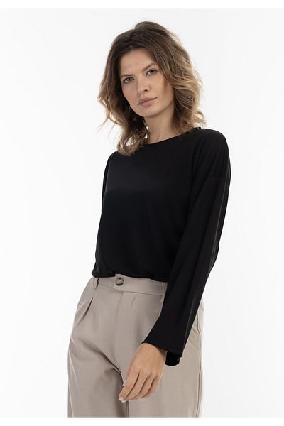 usha black label Langarmbluse