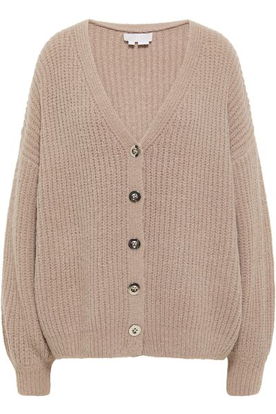 RISA Strickjacke - Braun - Regular Fit