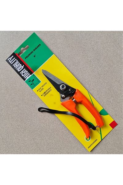 Depolife Garden Pruning Shears Shrub Fruit Flower Keme Spring Steel Shears 150mm