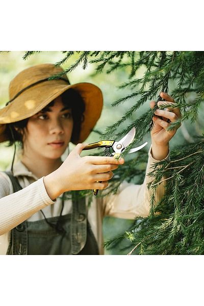 Depolife Garden Pruning Shears Shrub Fruit Flower Keme Spring Steel Shears 200mm