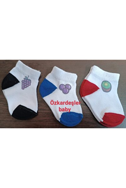 ÖZKARDEŞLER BABY Baby Booties Fruit Squishy 3-Piece