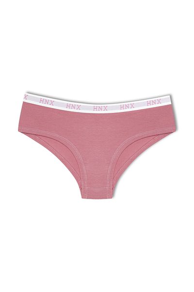 HNX Chiloți de damă hipster, din bumbac, jacquard, elastic elastic