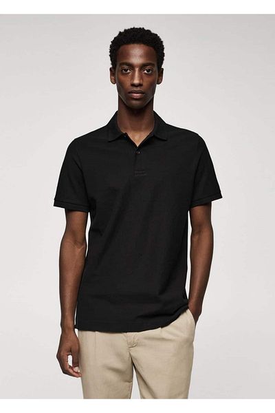 MANGO Man Baumwoll-Piqué-Poloshirt