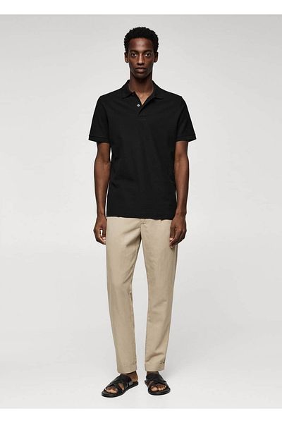 MANGO Man Baumwoll-Piqué-Poloshirt