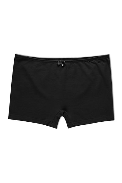 HNX Black Cotton Women's Tights Shorts