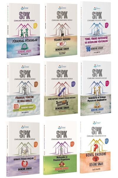 Finansed Yayınları Finansed Spk Düzey 1den Düzey 3e Yükseltme Deneme 9 Lu Set