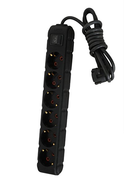 UFO 6 Lı Grup Priz 5 Mt Siyah