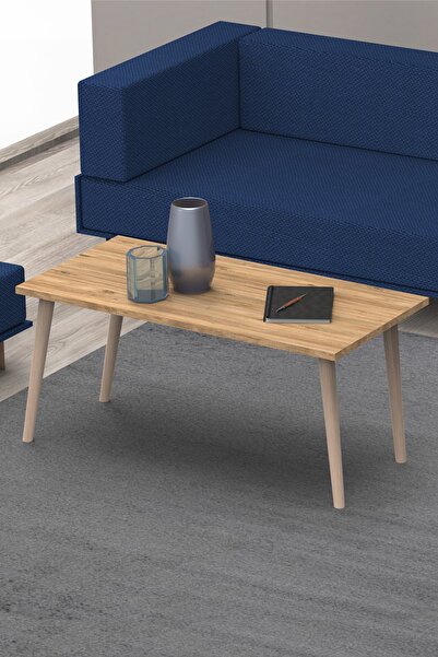 HKM Ticaret Lina Ceviz Rengi Orta Sehpa! Ahşap Ayak Yeni Model Şık Orta Sehpa...