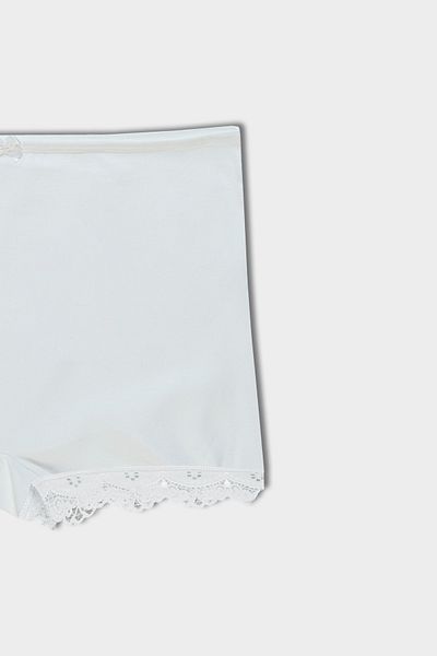 HNX Ecru Cotton Lace Women's Tights Shorts
