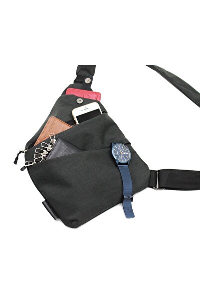 By Hakan 2024 Сумка для тіла з хрестом на спині та сумкою Gogus 2024 Black