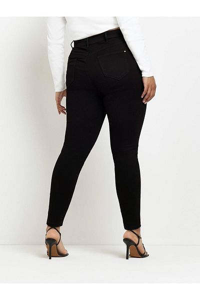 sinembutik Large Size Black Colorfast Lycra Jeans