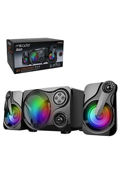 Mikado Ses Sistemi Pc 2+1 Usb/fm/sd/bt Rgb Işıklı Md-bt28