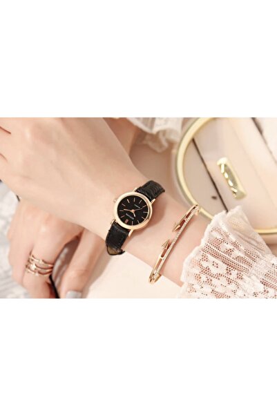 Toz Vintage Aura Black - Black Round Vintage&retro Clock